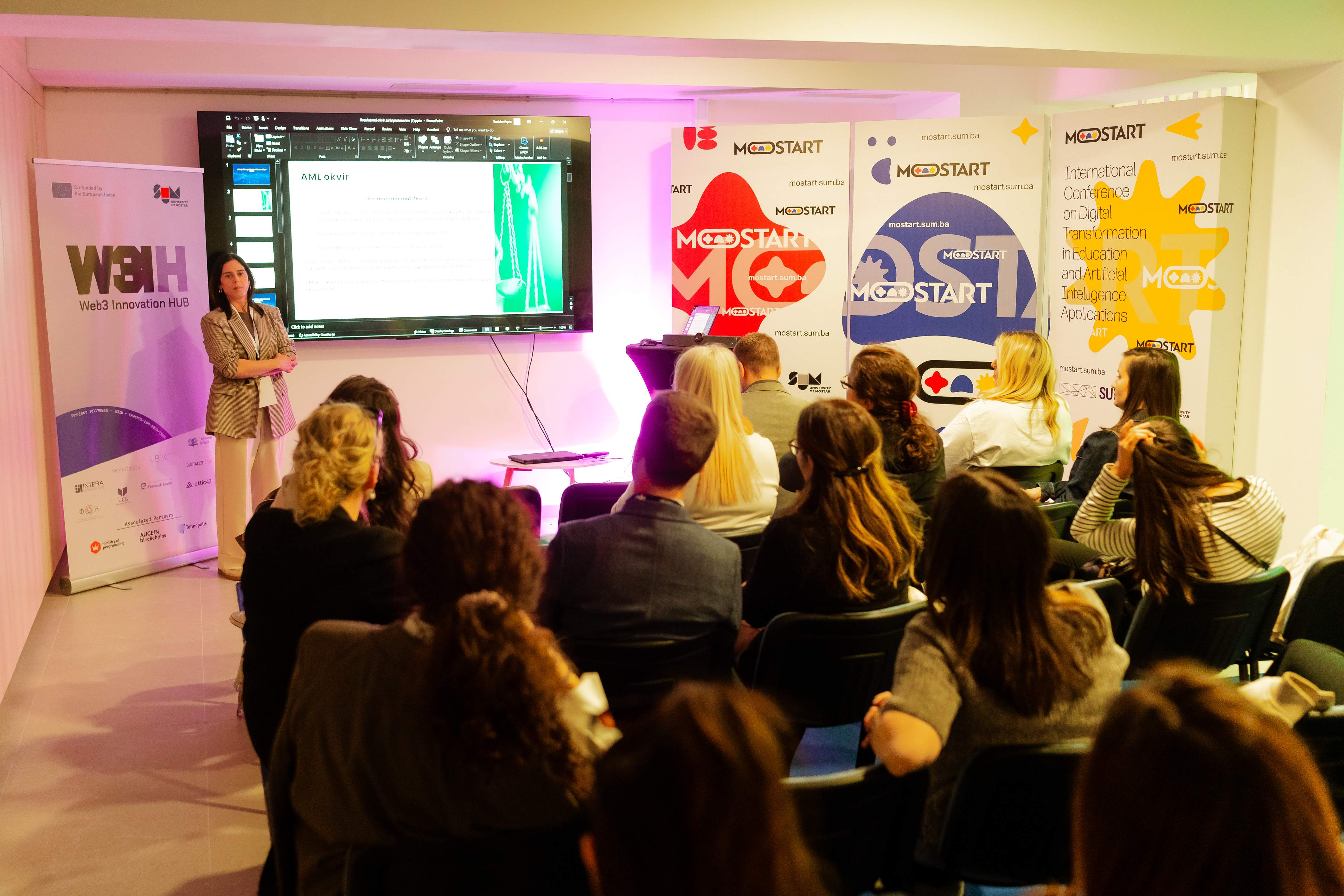 Audience attending the Women in Web3 MeetUp in Mostar